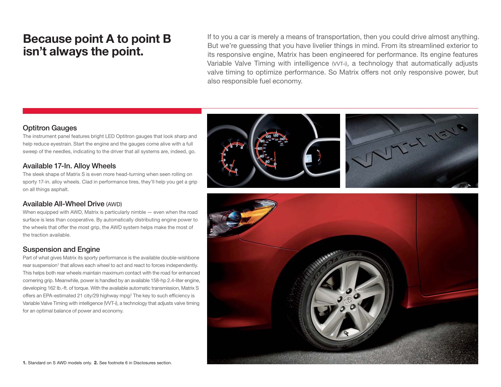 2013 Toyota Matrix Brochure Page 11